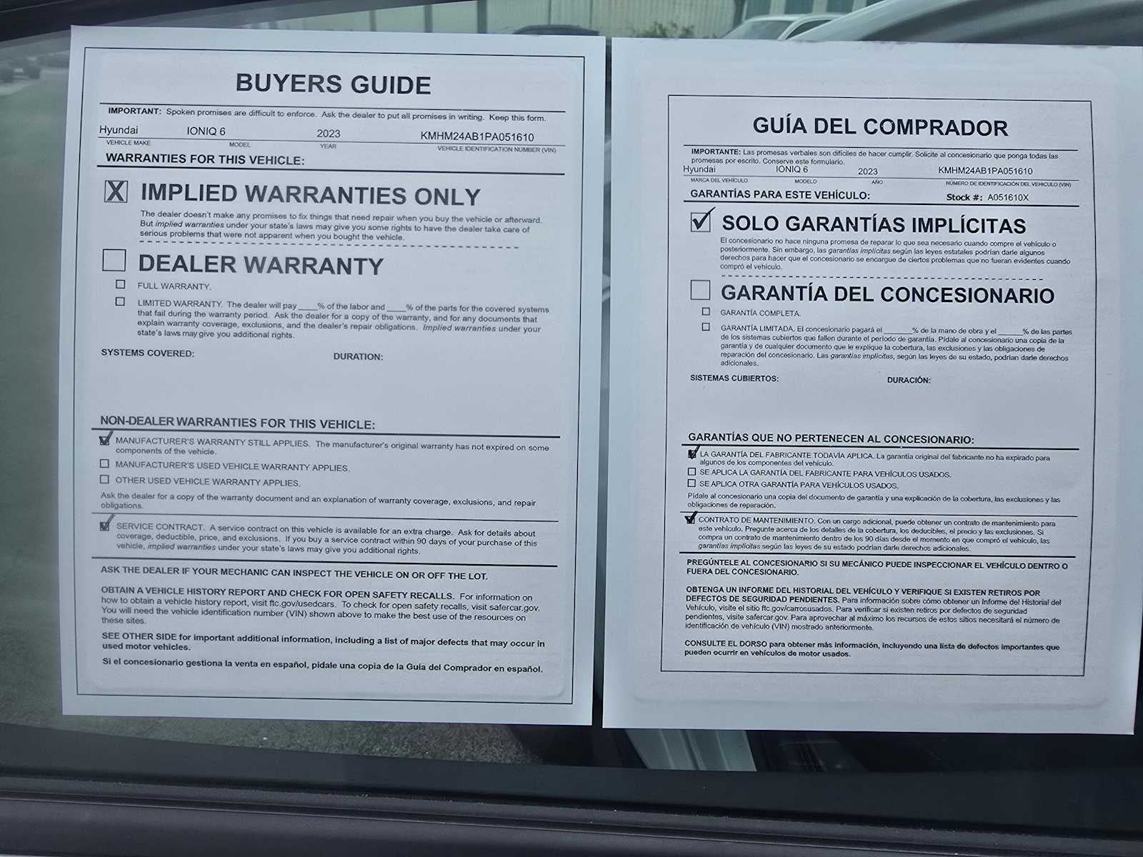 2023 Hyundai IONIQ 6 SE Standard Range