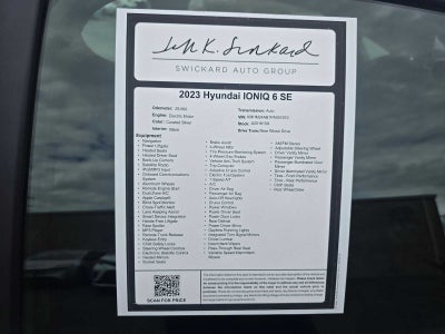 2023 Hyundai IONIQ 6 SE Standard Range