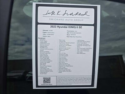 2023 Hyundai IONIQ 6 SE Standard Range