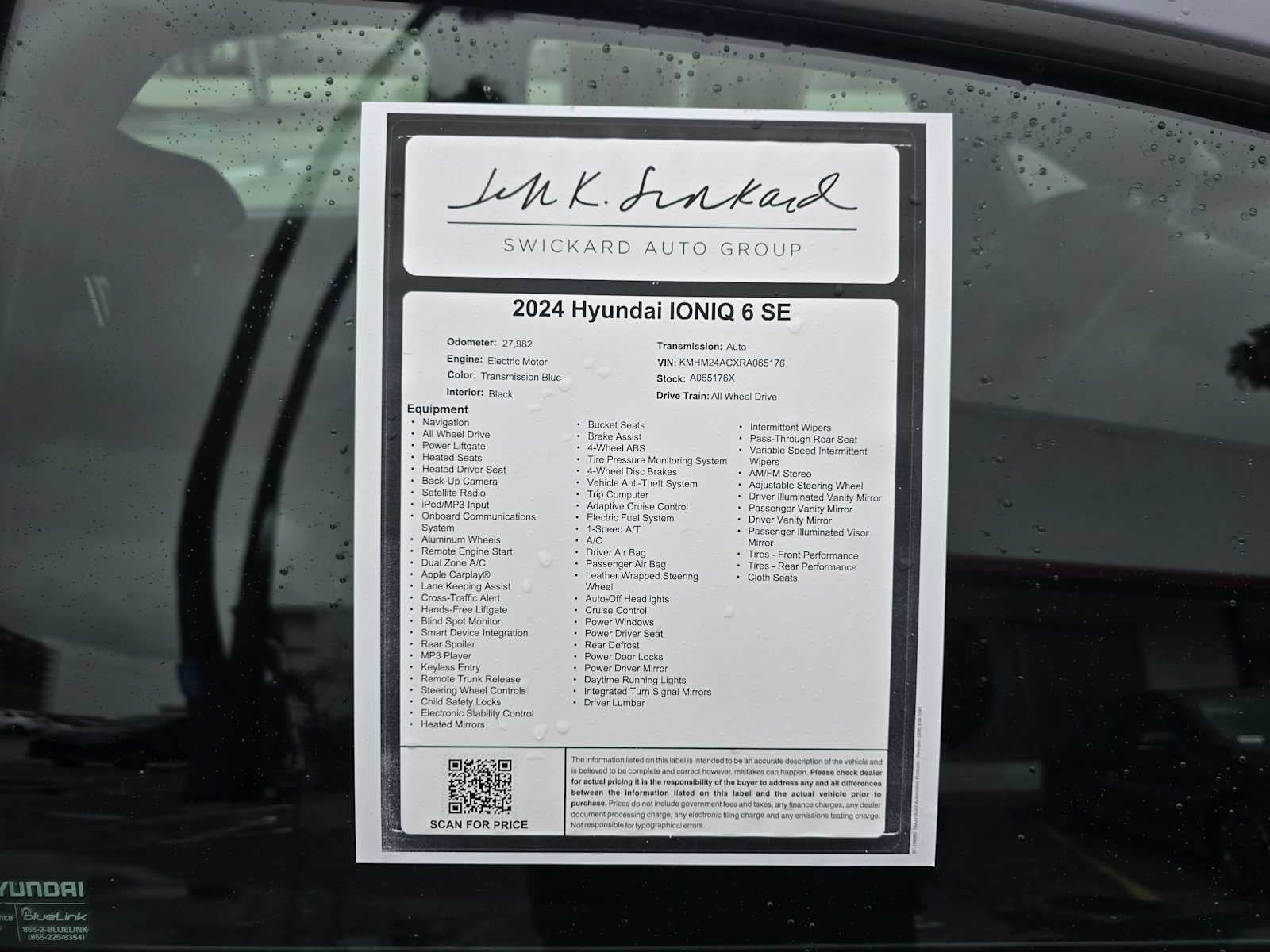 2024 Hyundai IONIQ 6 SE