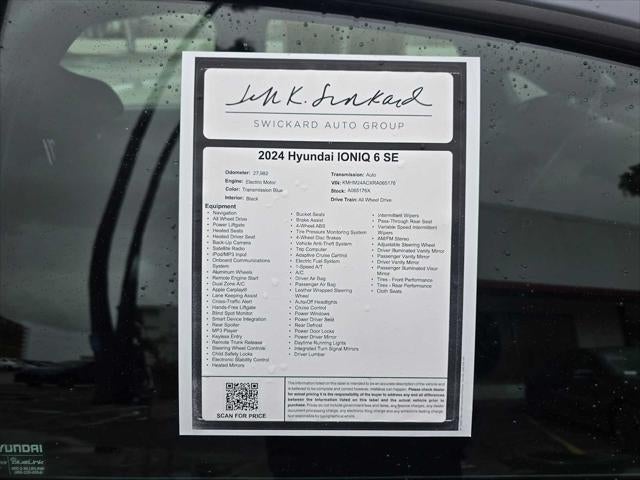 2024 Hyundai IONIQ 6 SE