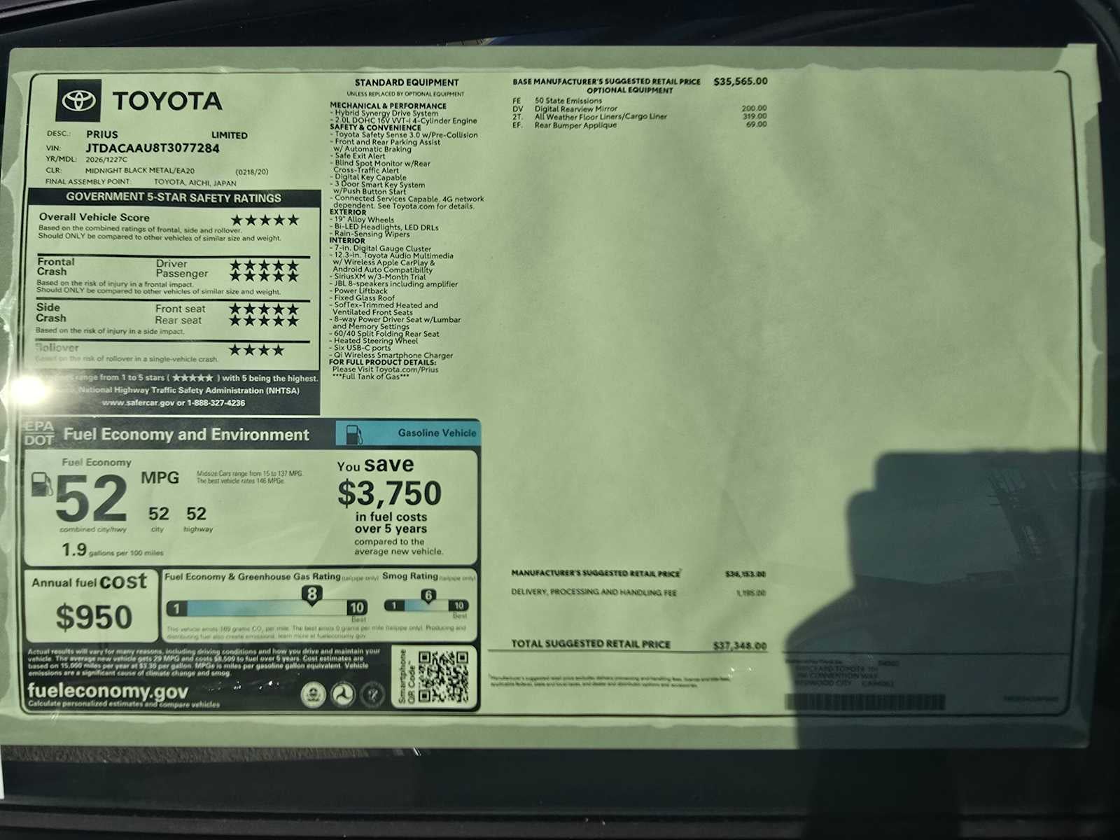 2026 Toyota Prius Limited