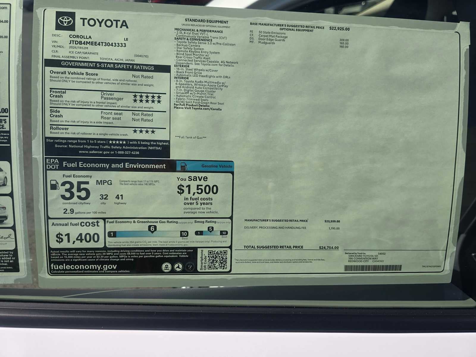 2026 Toyota Corolla LE