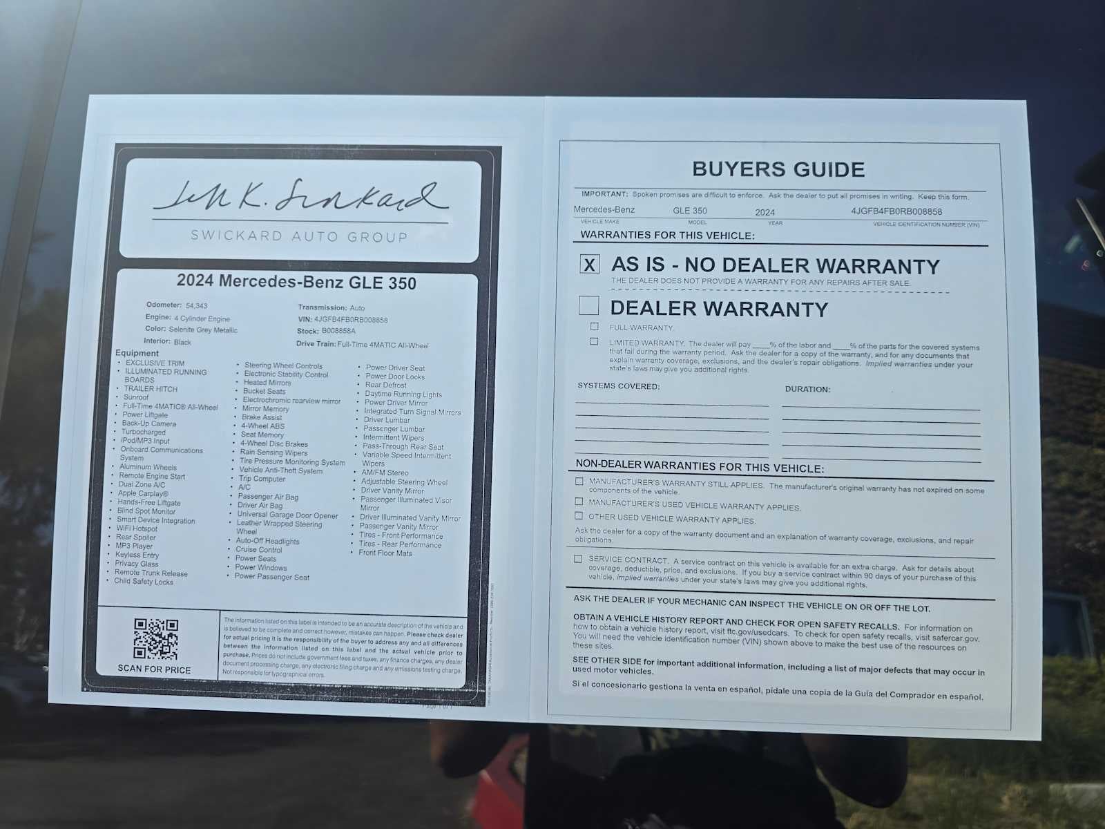 2024 Mercedes-Benz GLE GLE 350