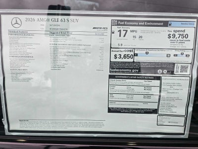 2026 Mercedes-Benz AMG® GLE 63 AMG® GLE 63 S