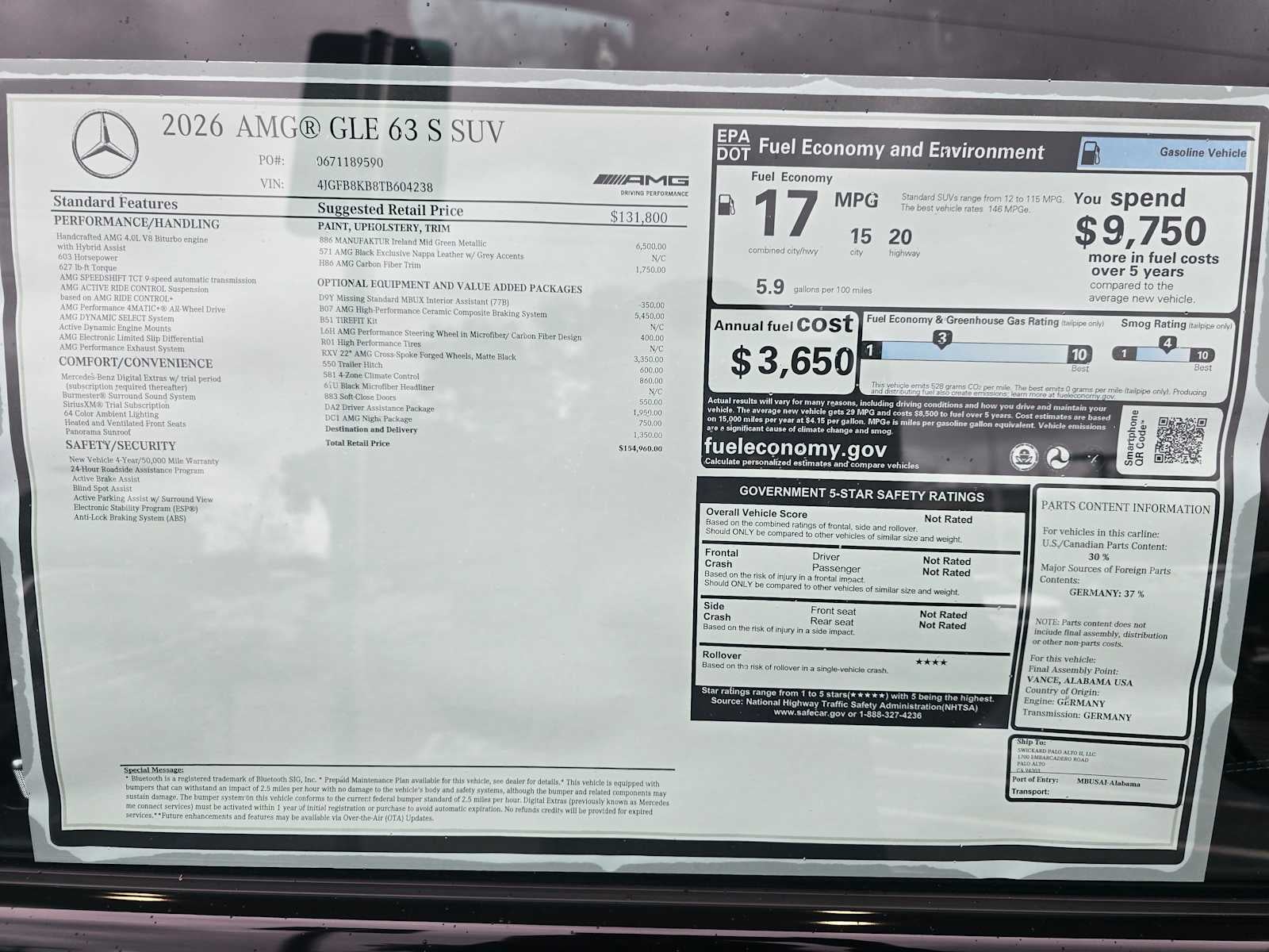 2026 Mercedes-Benz AMG® GLE 63 AMG® GLE 63 S