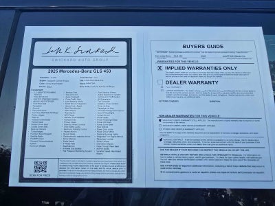 2025 Mercedes-Benz GLS GLS 450