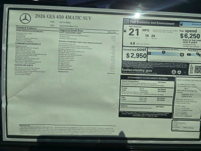 2026 Mercedes-Benz GLS GLS 450