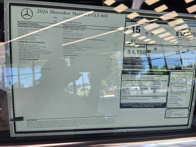 2026 Mercedes-Benz Maybach GLS 600 4MATIC® SUV