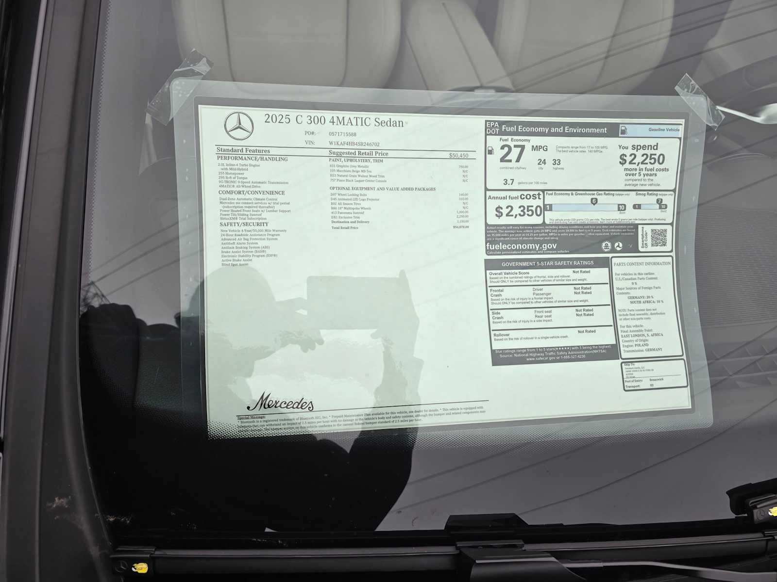 2025 Mercedes-Benz C 300 4MATIC® Sedan