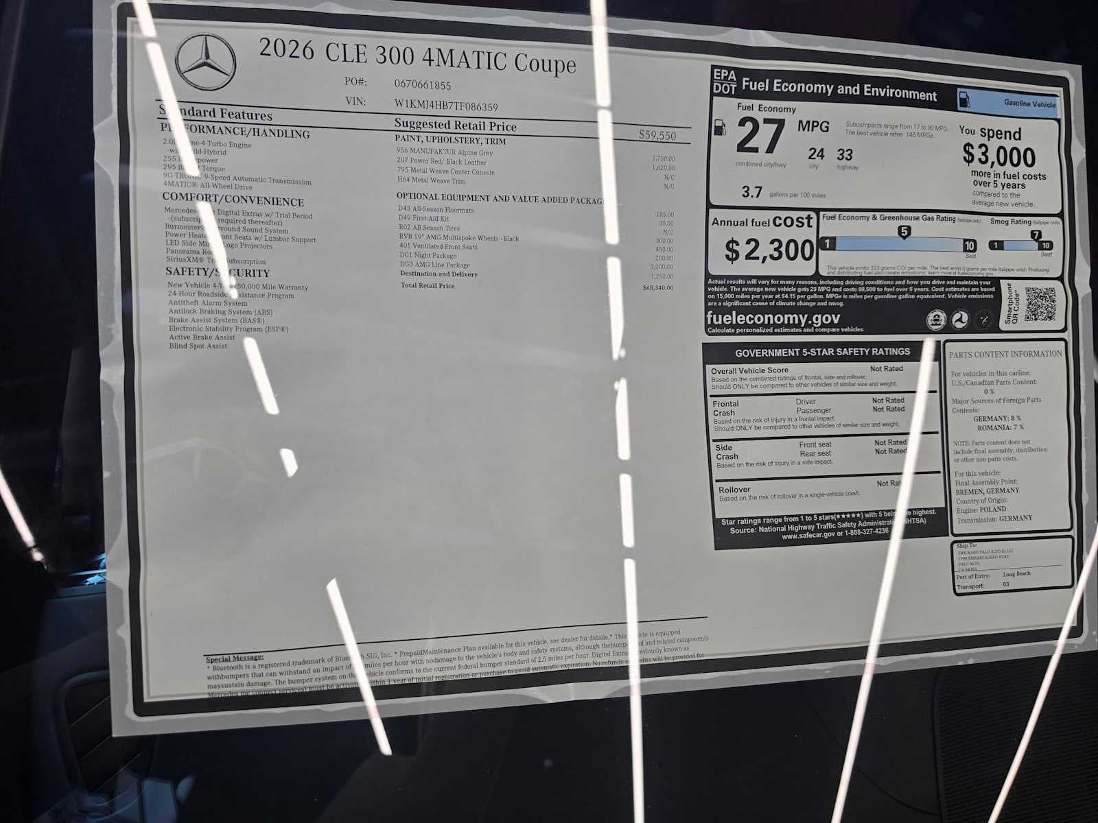 2026 Mercedes-Benz CLE 300 4MATIC® Coupe