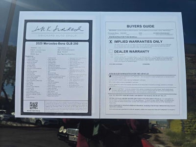 2025 Mercedes-Benz GLB GLB 250