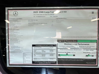 2025 Mercedes-Benz Sprinter Cargo Van 2500 Standard Roof I4 Diesel 144 RWD