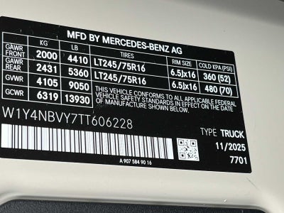 2026 Mercedes-Benz Sprinter 2500 Standard Roof I4 Diesel HO 144 AWD