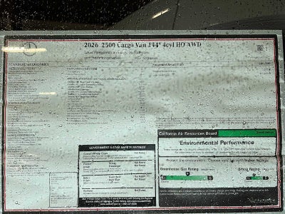 2026 Mercedes-Benz Sprinter 2500 Standard Roof I4 Diesel HO 144 AWD