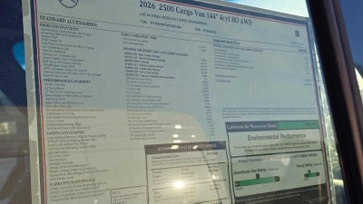 2026 Mercedes-Benz Sprinter 2500 Standard Roof I4 Diesel HO 144" AWD