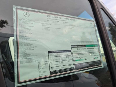 2025 Mercedes-Benz Sprinter Cargo Van 2500 Standard Roof I4 Diesel 144 RWD