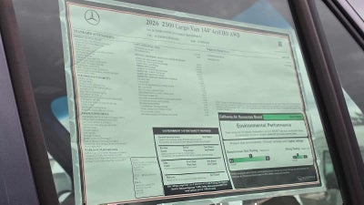 2026 Mercedes-Benz Sprinter 2500 Standard Roof I4 Diesel HO 144" AWD