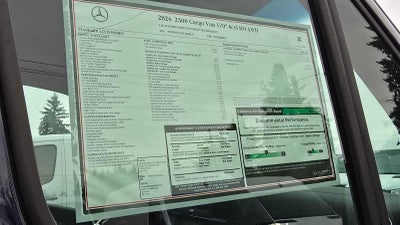 2026 Mercedes-Benz Sprinter 2500 High Roof I4 Diesel HO 170 AWD